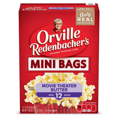 Orville Redenbacher's mini bag packaging ready for quick movie-night snacking.