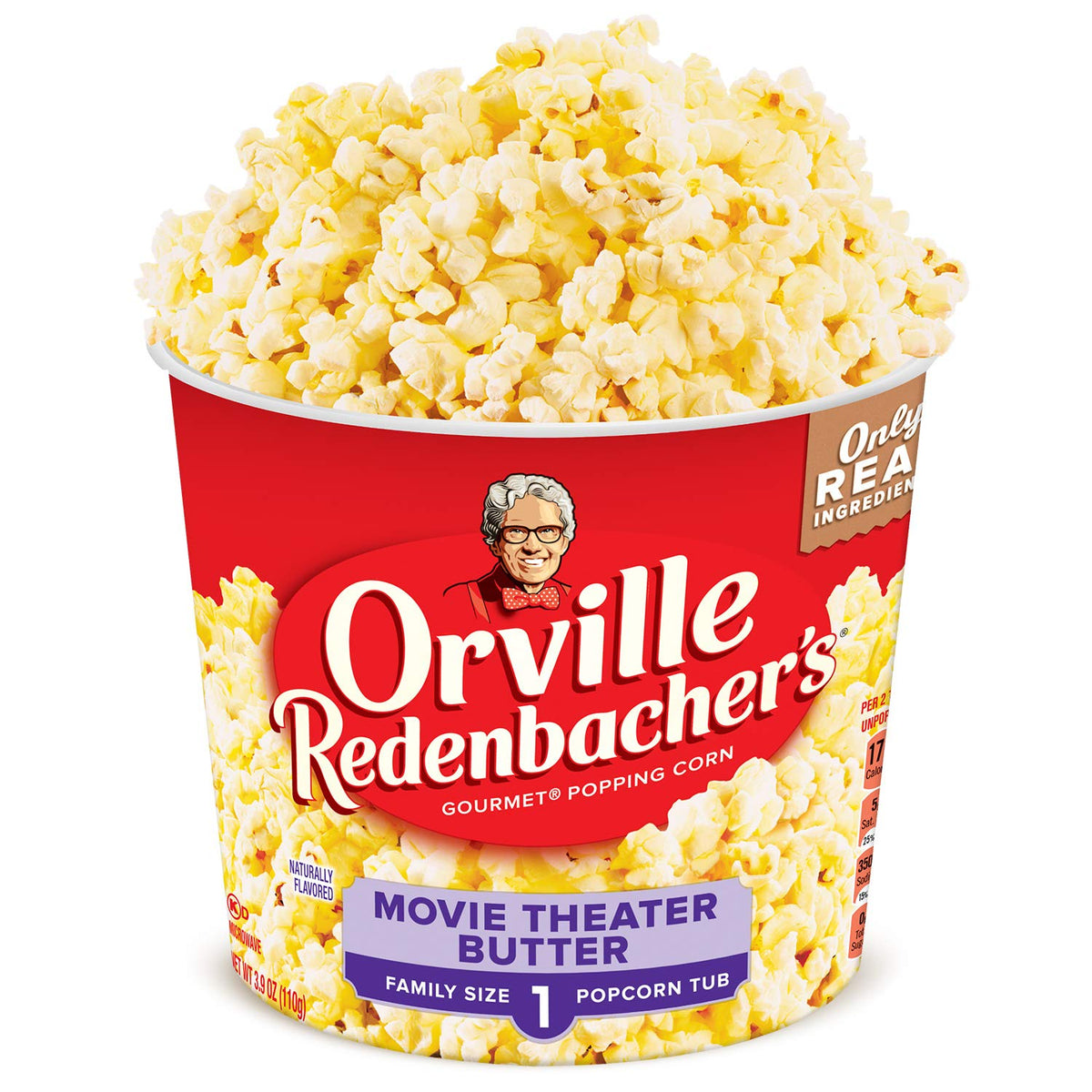 Orville Redenbacher’s Movie Theater Butter tub—cozy family movie night.