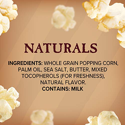 Popped kernels from Orville Redenbacher's Naturals Light with a light, crisp bite.