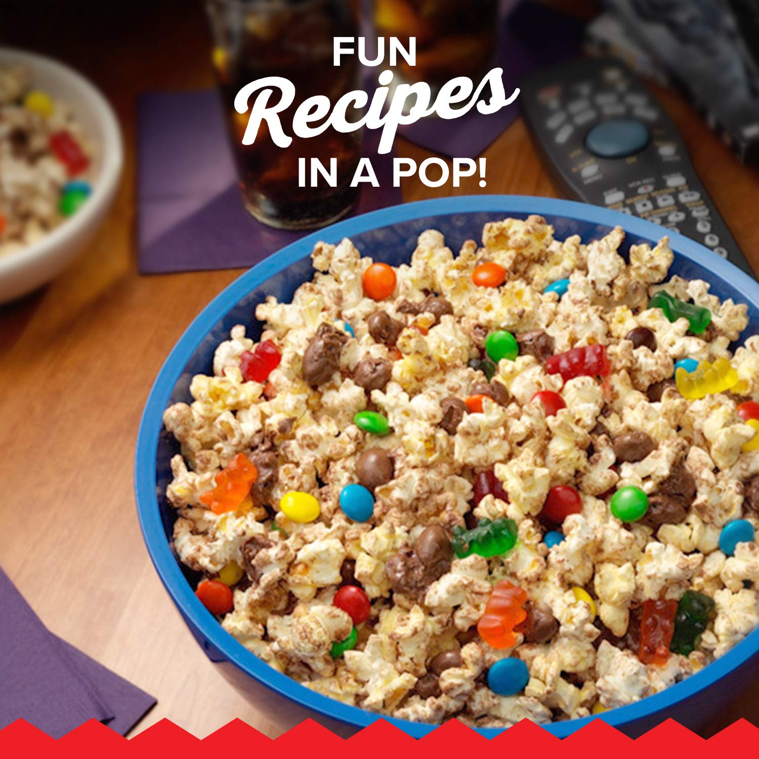 Label highlights no artificial preservatives in Orville Redenbacher's popcorn.
