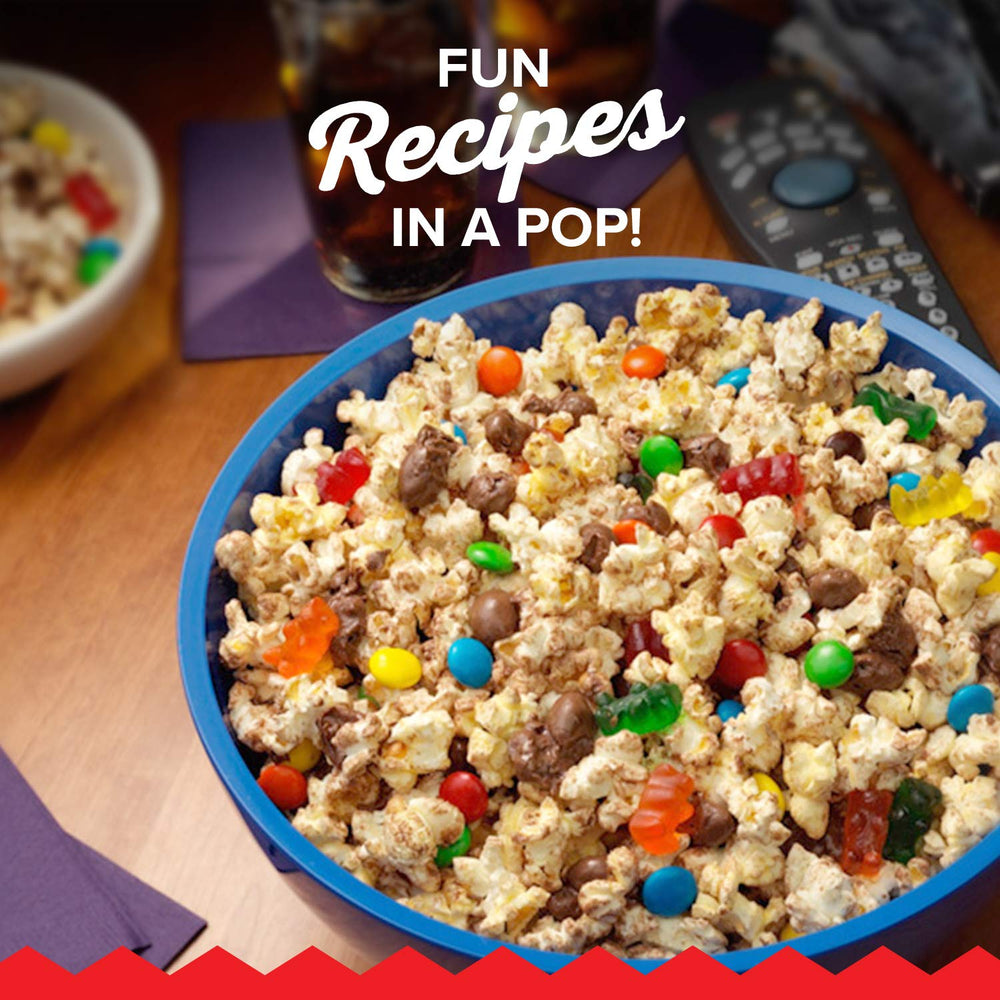 Label highlights no artificial preservatives in Orville Redenbacher's popcorn.