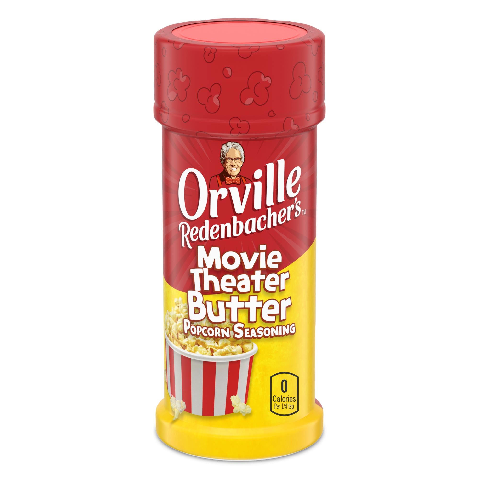 Orville Redenbacher's Movie Theater Butter seasoning package adds cinema-style flavor to popcorn.