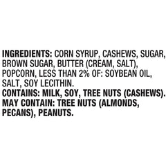 Orville Redenbacher's Poppycock Cashew Lovers cashew clusters visible, ideal for sharing