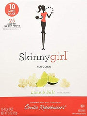 Orville Redenbacher's Skinny Girl lime and salt popcorn mini bags, ideal for on-the-go snacking