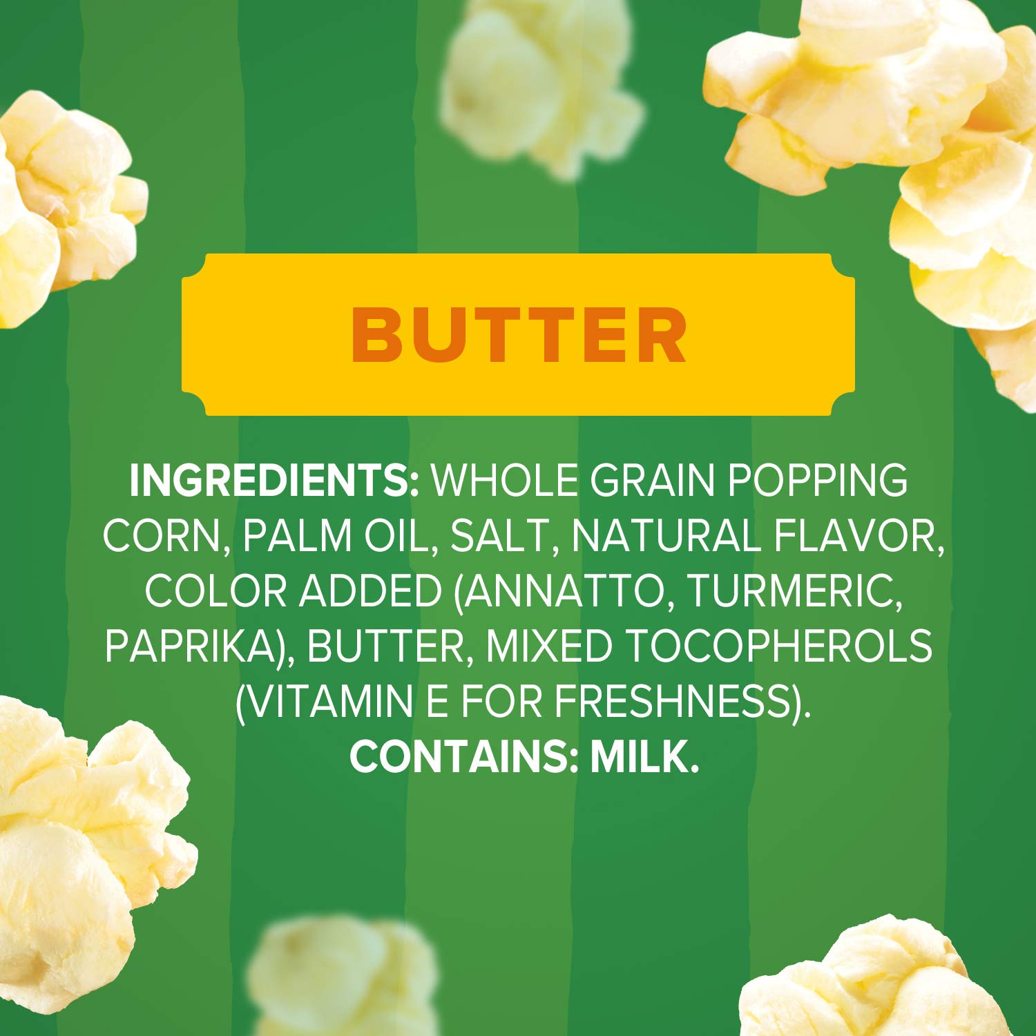 Orville Redenbacher's Smart Pop! Butter mini bag displays 100 calories per serving.
