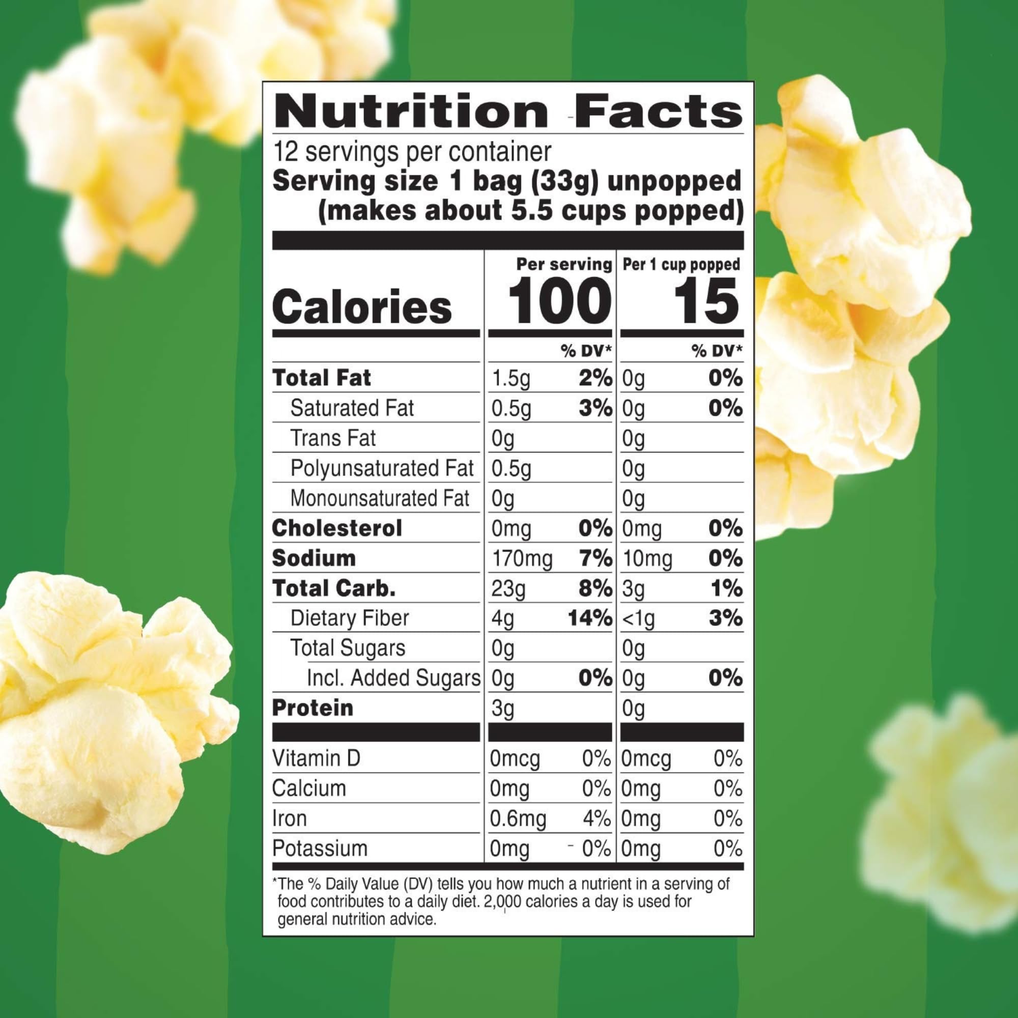 Orville Redenbacher's SmartPop kettle corn, 100 calories per serving