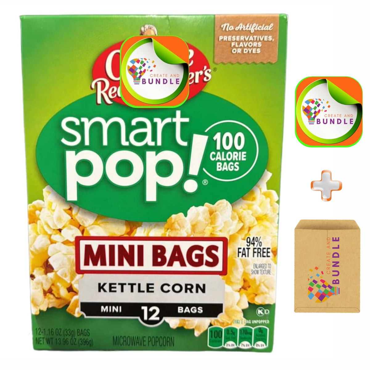 Orville Redenbacher's SmartPop mini bag kettle corn, microwave-ready for on-the-go snacking