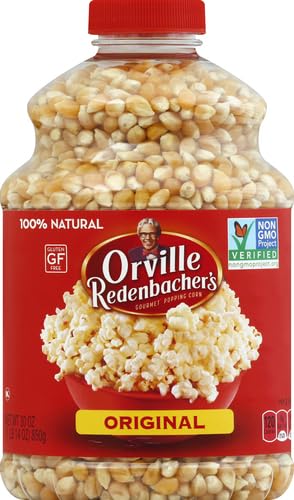 Orville Redenbacher's kernels pop via stovetop, microwave, or hot air popper for versatile popping.