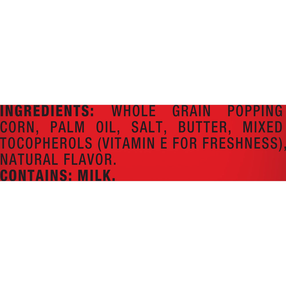 Orville Redenbacher's kernel closeup highlights white corn quality.