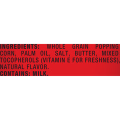 Orville Redenbacher's kernel closeup highlights white corn quality.