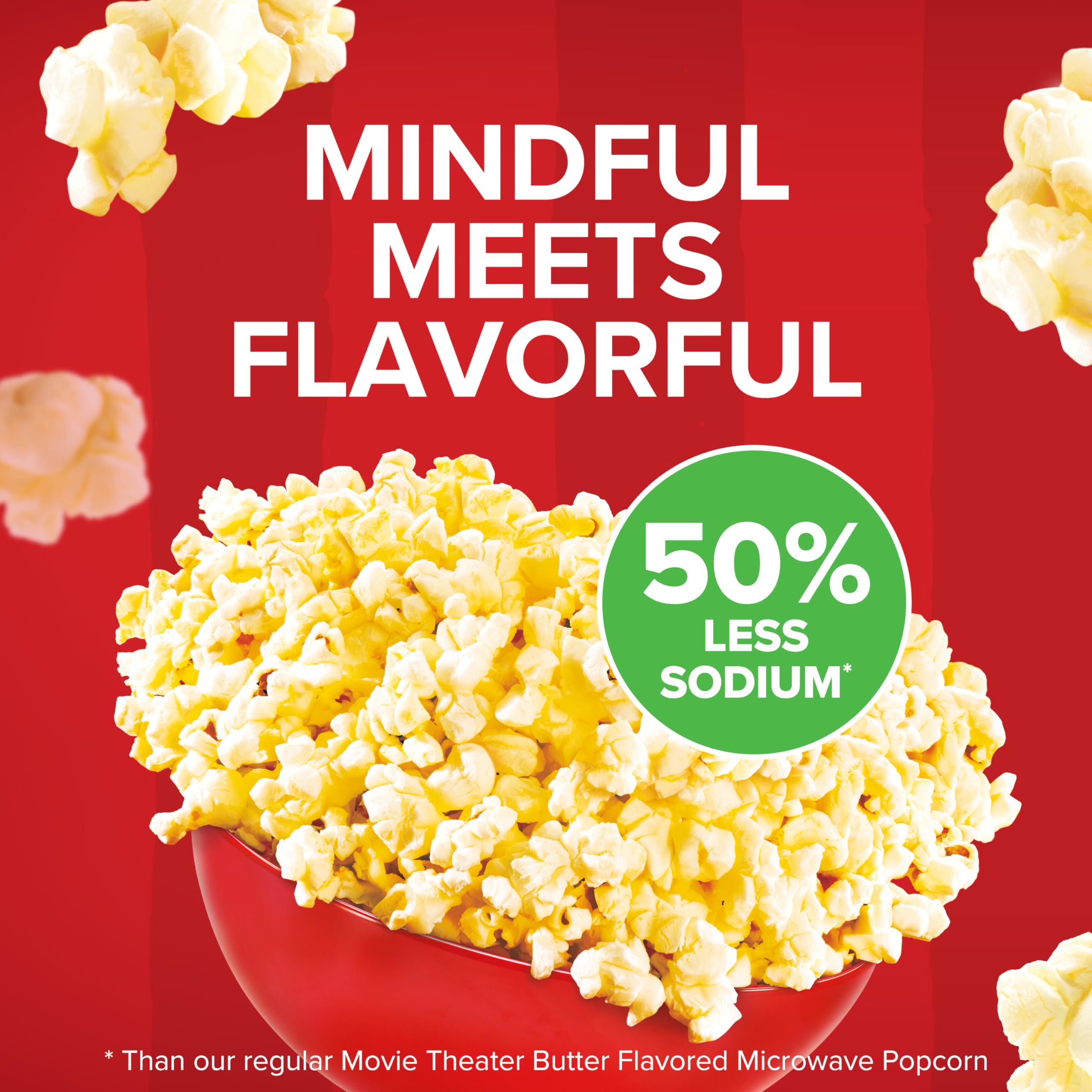 Orville Redenbacher's whole grain popping corn close-up, highlighting fiber-rich snack.