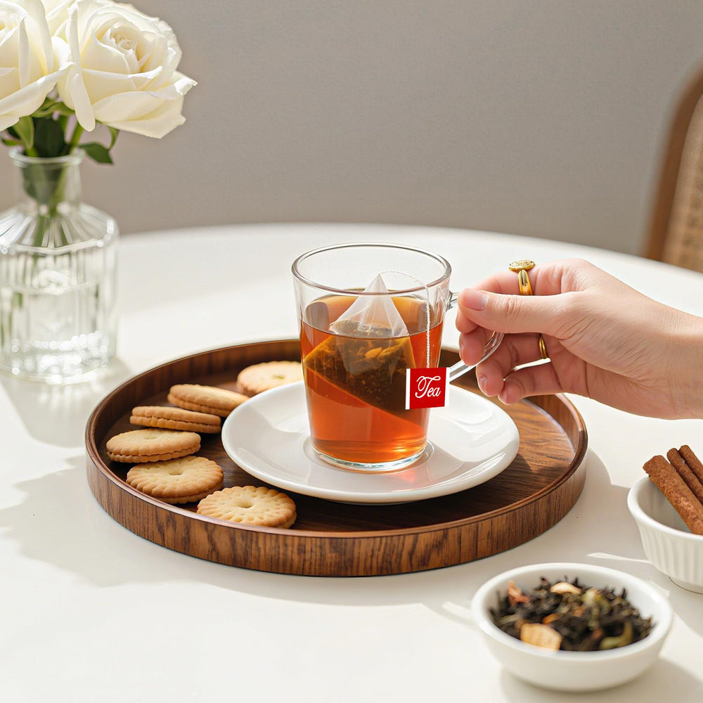 Oryvox Essiac tea resealable packaging emphasizing freshness and sustainability