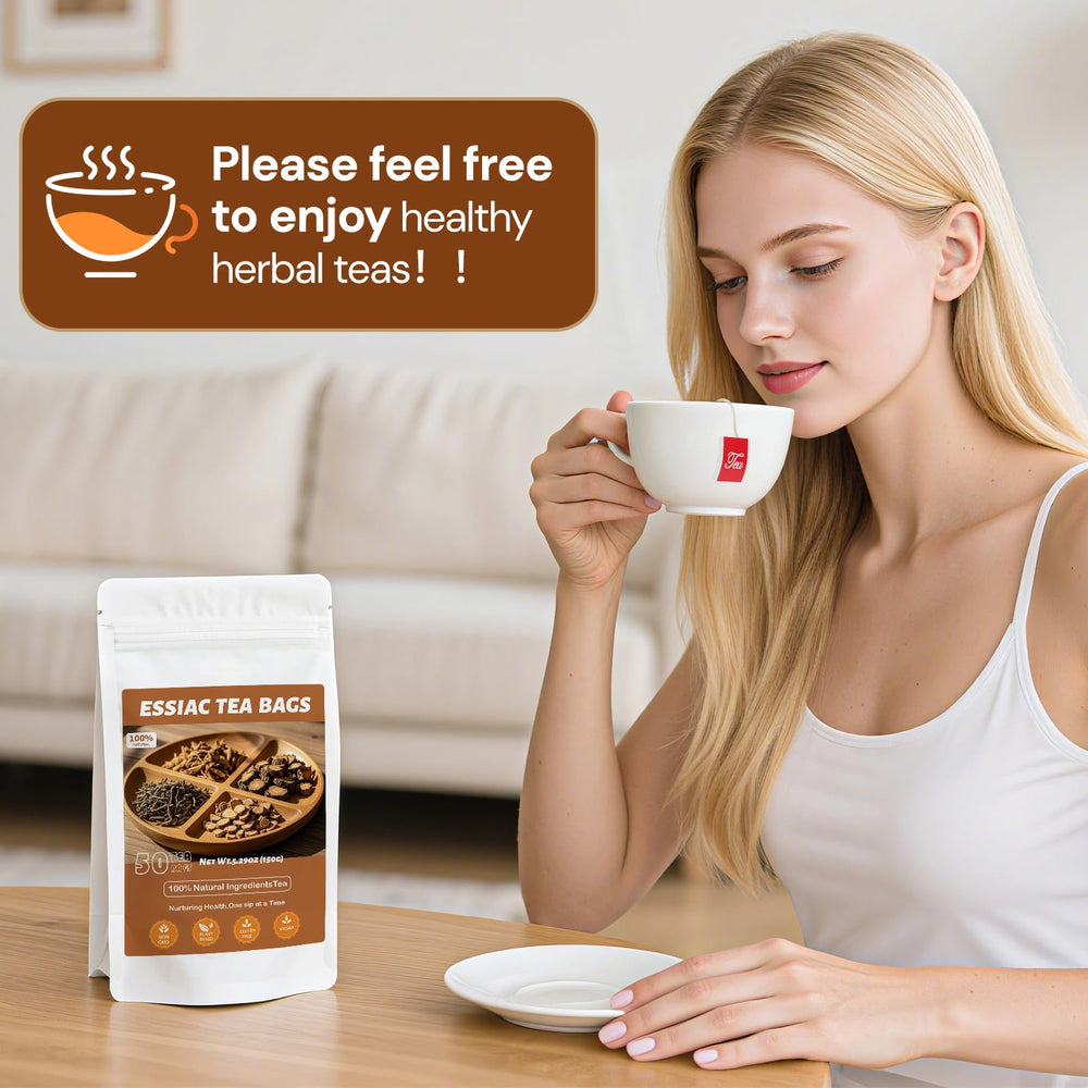 Oryvox Essiac tea slippery elm bark infusion with comforting notes