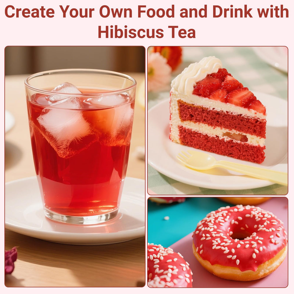 Oryvox hibiscus tea steeping in hot water releases a tart, fragrant aroma