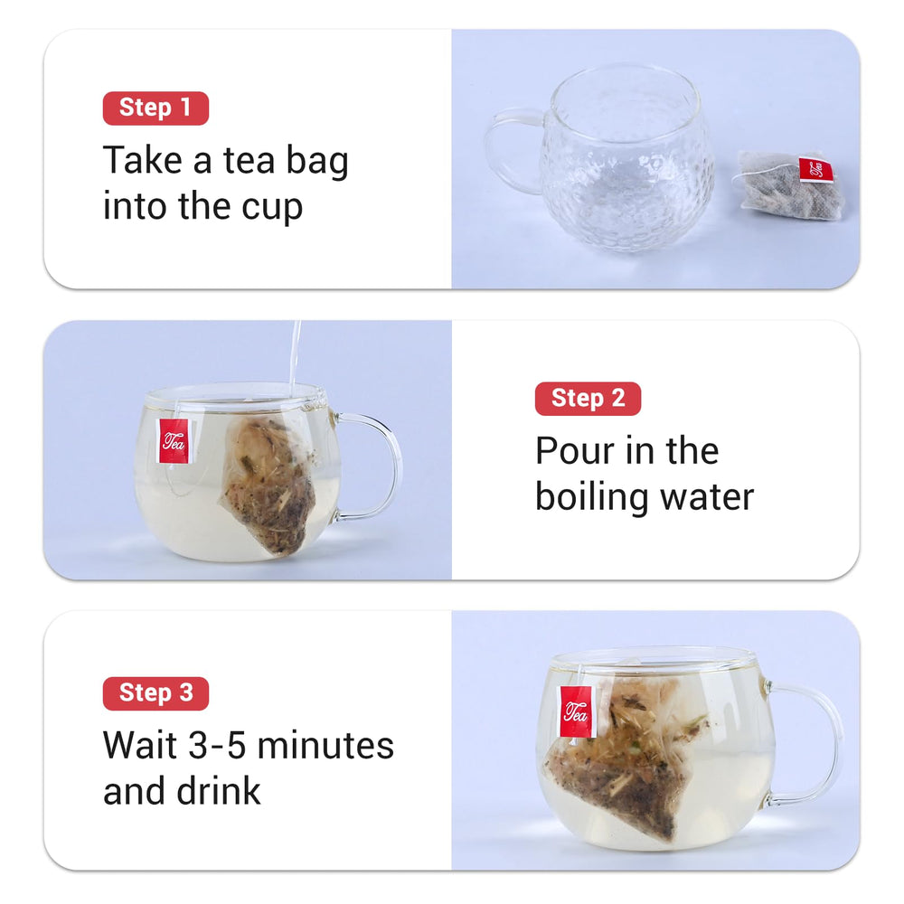 Oryvox marshmallow root tea bags travel-friendly packaging for on-the-go