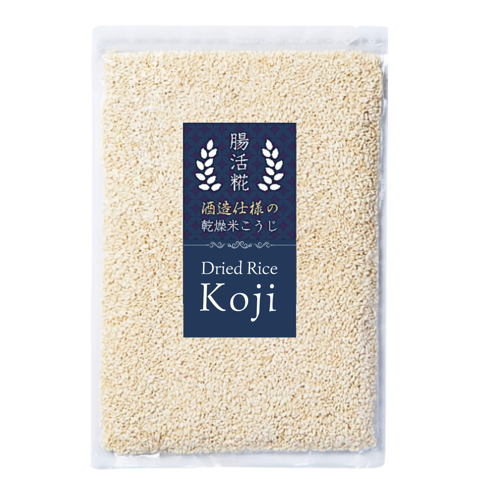 ORYZAE Dried Rice Koji pack showing grains, ideal for home fermentation like amazake.