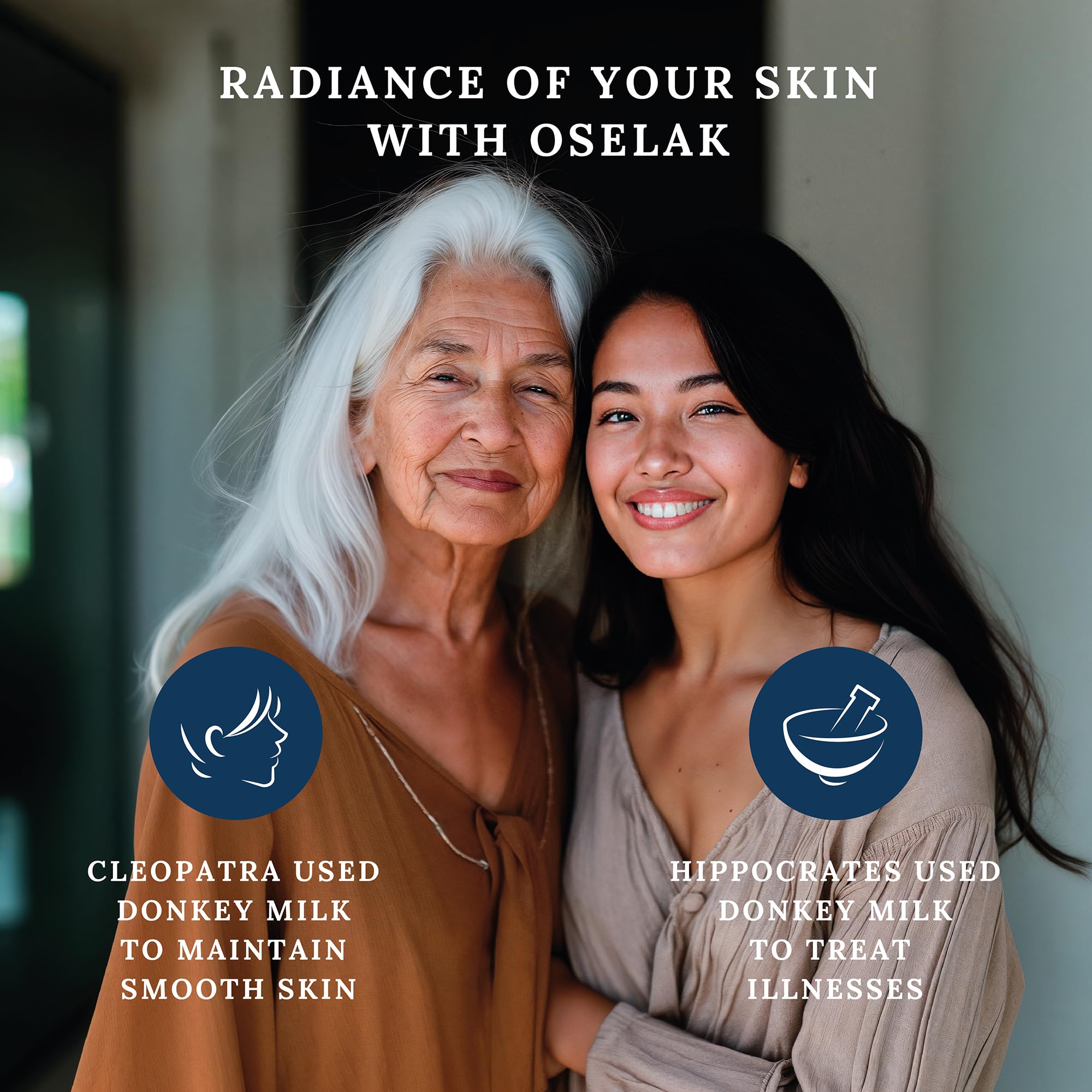 Oselak donkey milk powder in skincare routine for nourishment