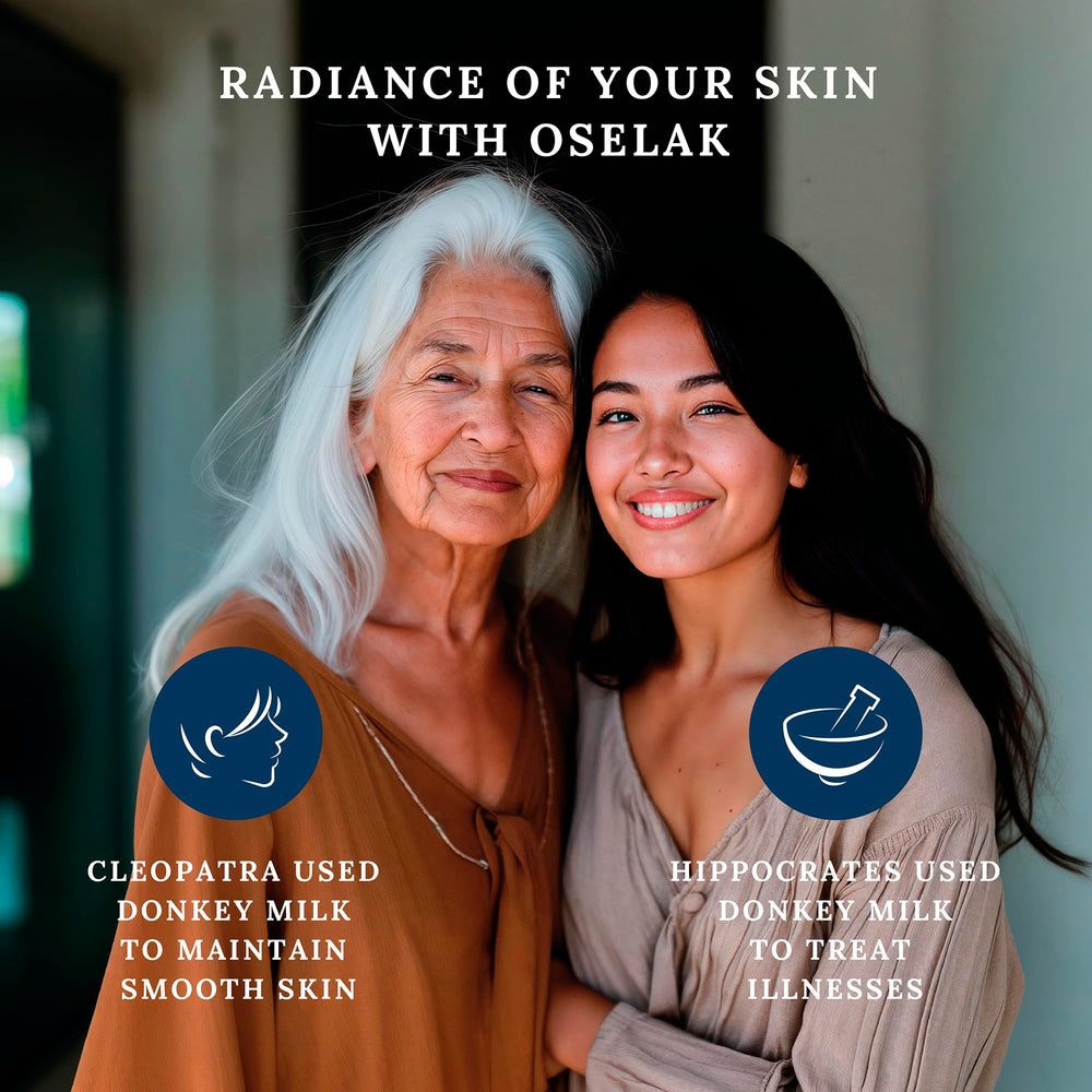 Oselak donkey milk powder in skincare routine for nourishment