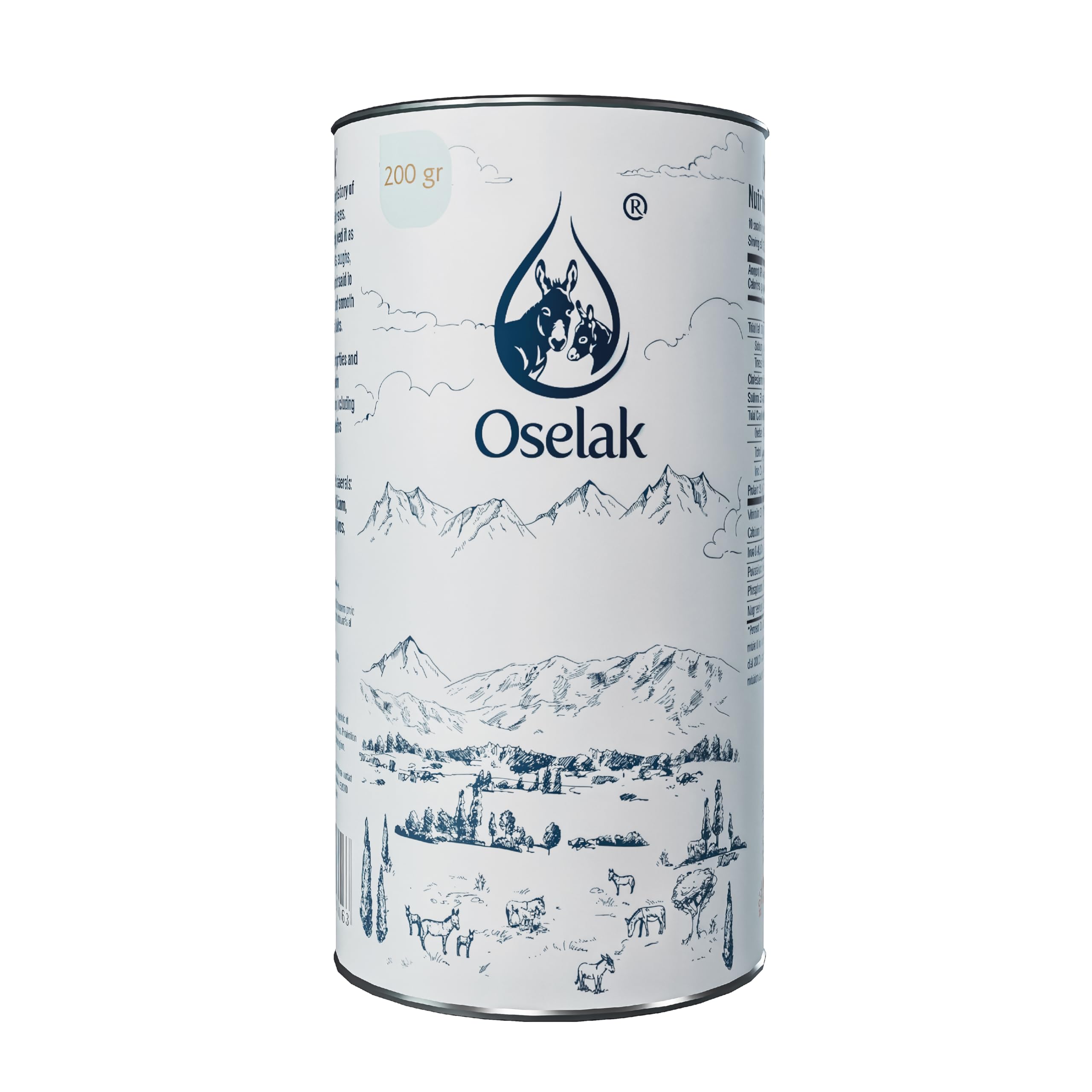 Oselak donkey milk powder 200g pack for daily use