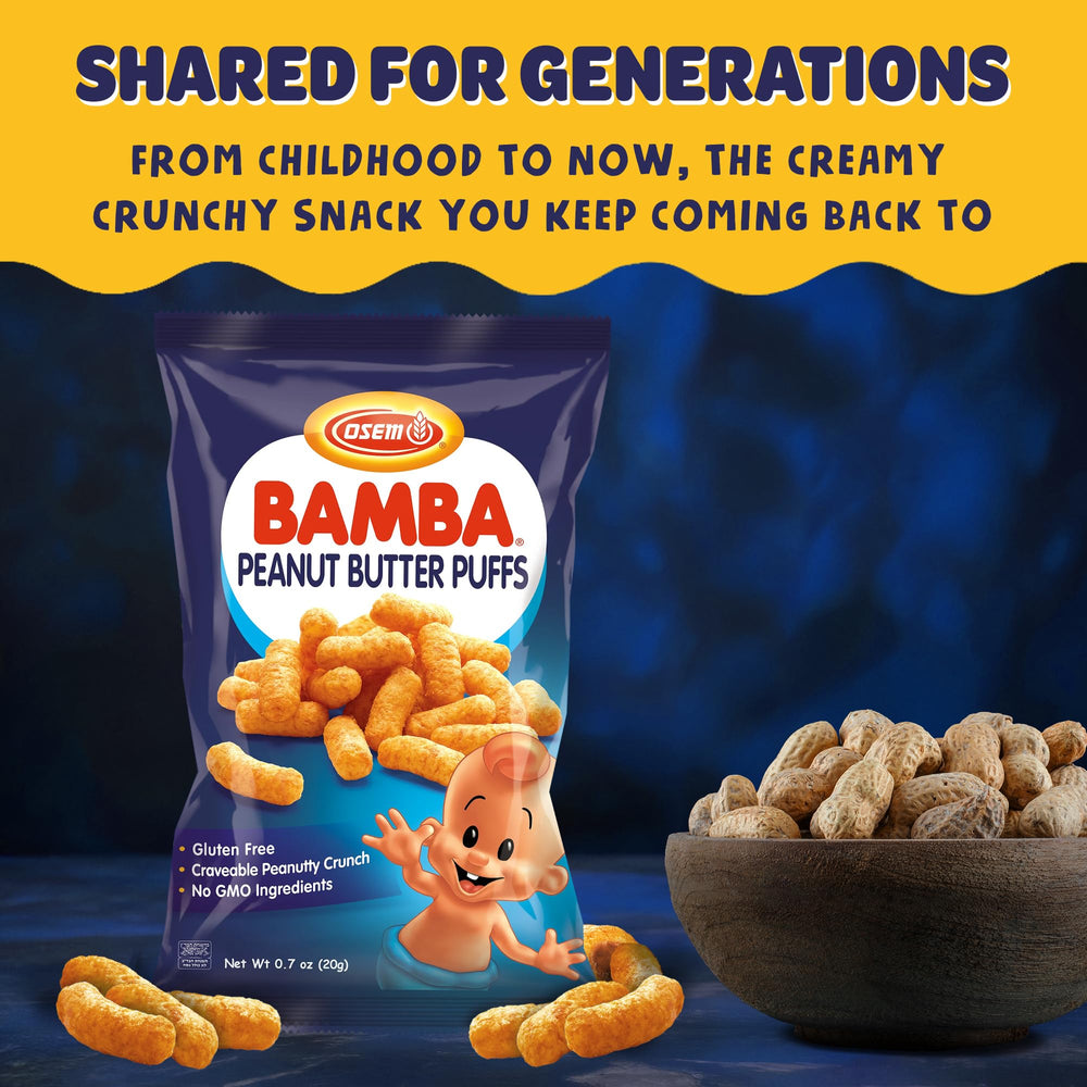 Osem Bamba shown as a baby-toddler friendly snack appealing to little eaters.