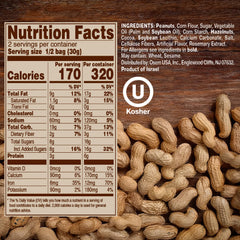 Close-up shows the creamy hazelnut filling inside a crisp peanut puff.