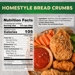 Osem Golden Crisp Bread Crumbs shaker-top jar ideal for quick seasoned crusts.