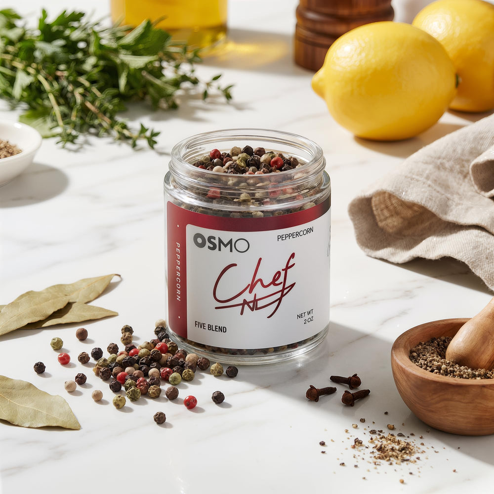 osmo jar wrapped as gift on counter, premium presentation for food lovers