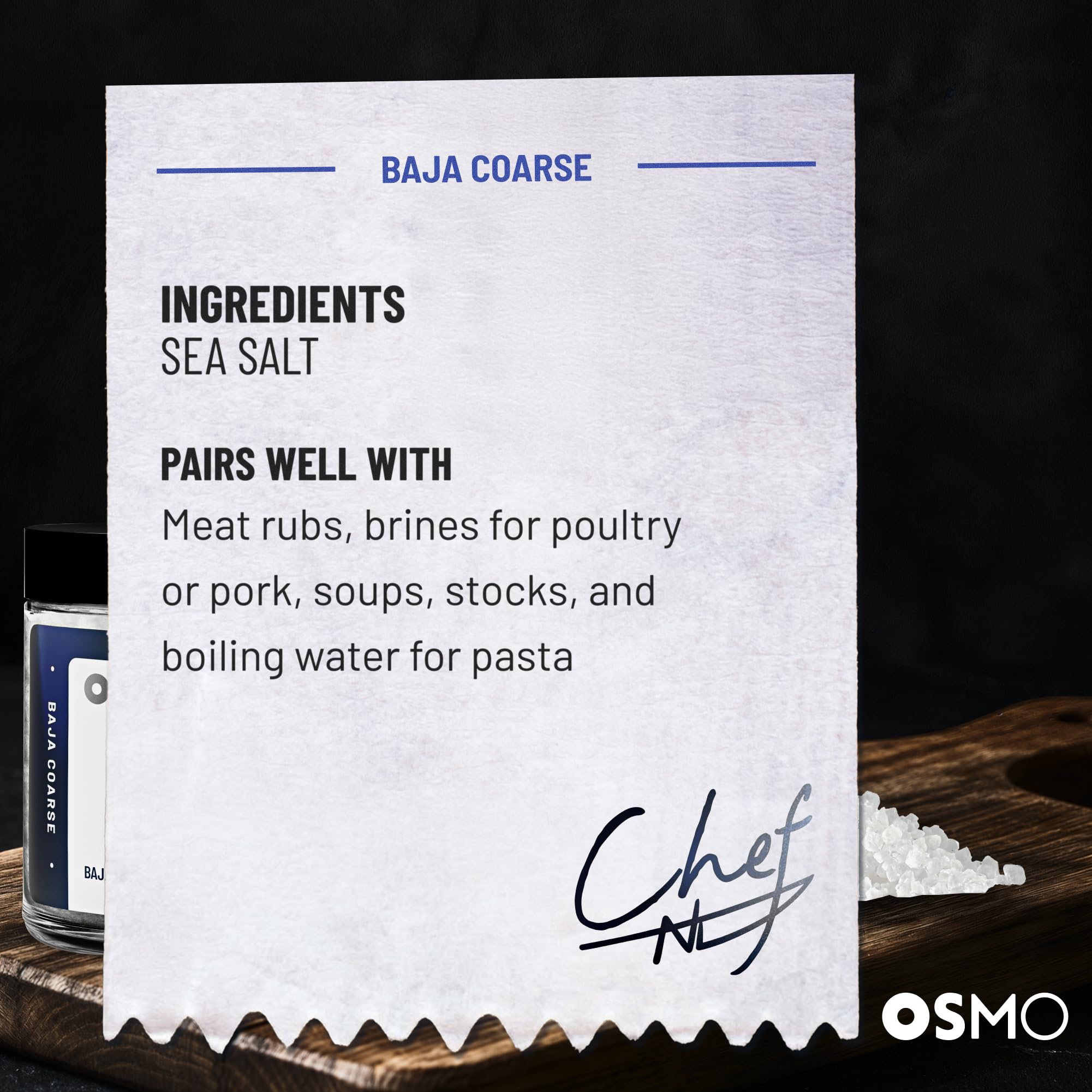 Osmo Baja hand-packed USA seal conveying small-batch quality
