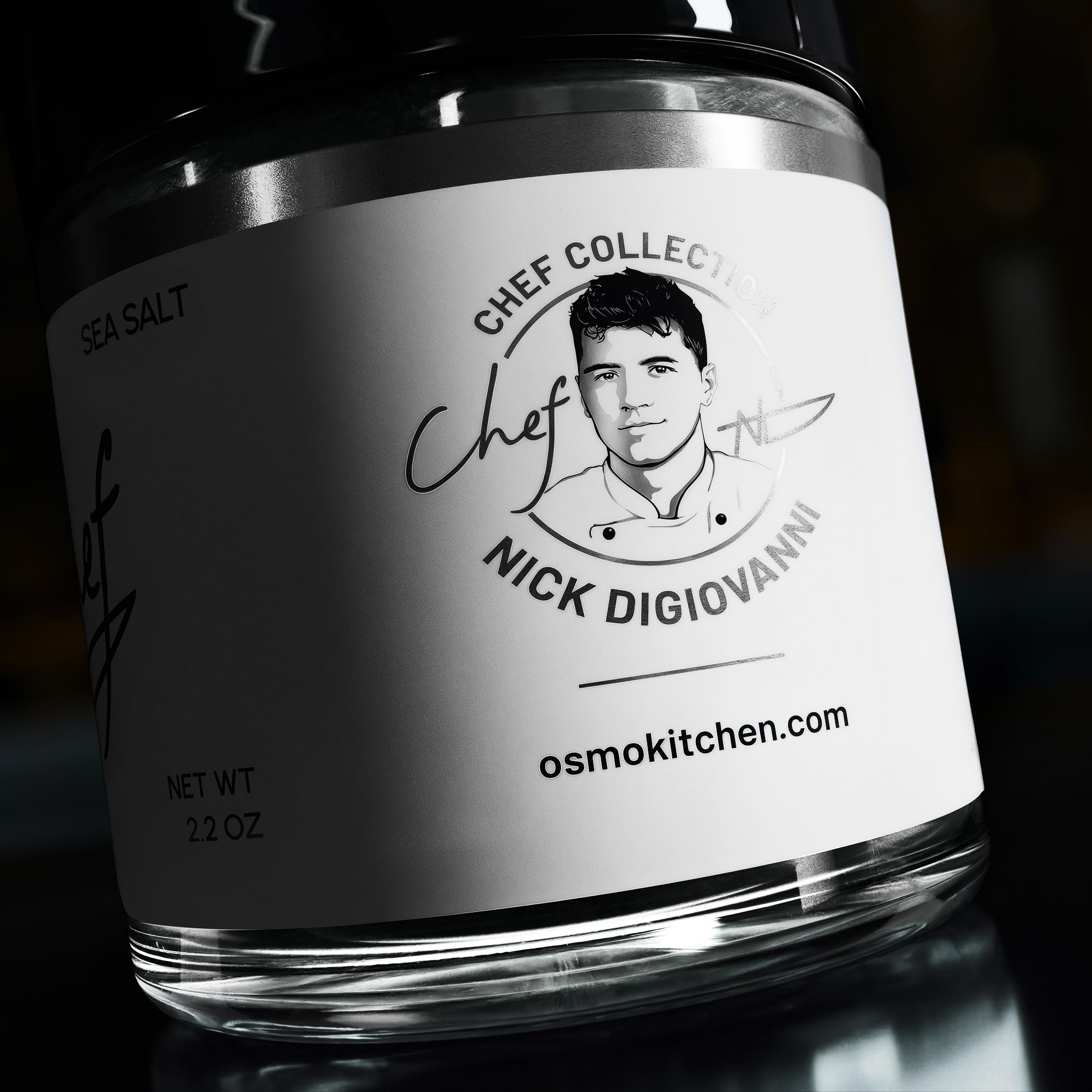 detailed shot of osmo chef collection label signaling curated gift-quality benefit