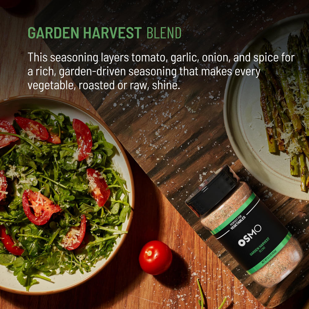 Osmo Four-Pack seasoning jar close-up emphasizes premium spice blends.