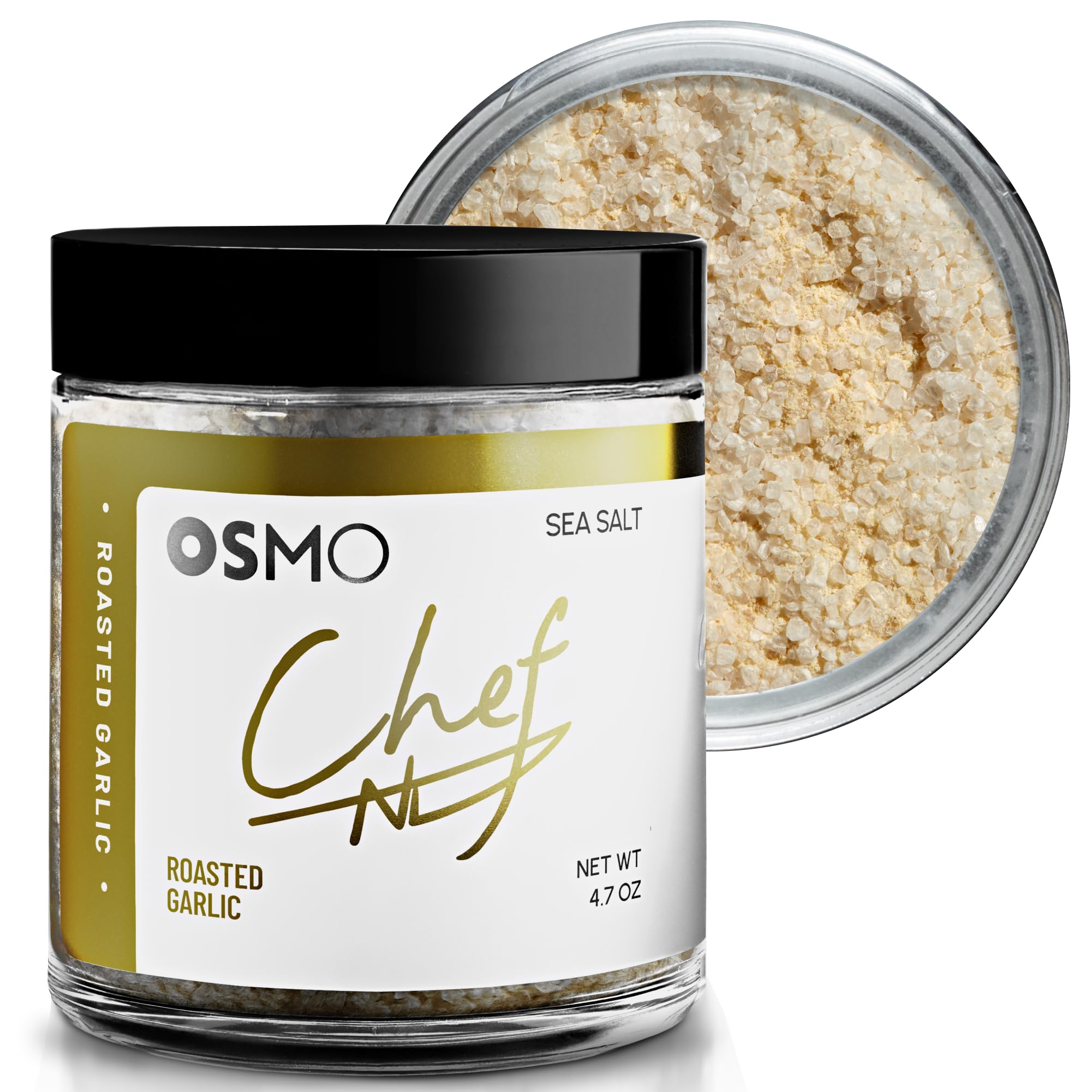 osmo seasoning topping a burger to enhance juicy, layered taste