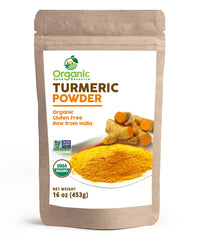 OSR Organic Turmeric Powder packaging in kraft bag preserves freshness.