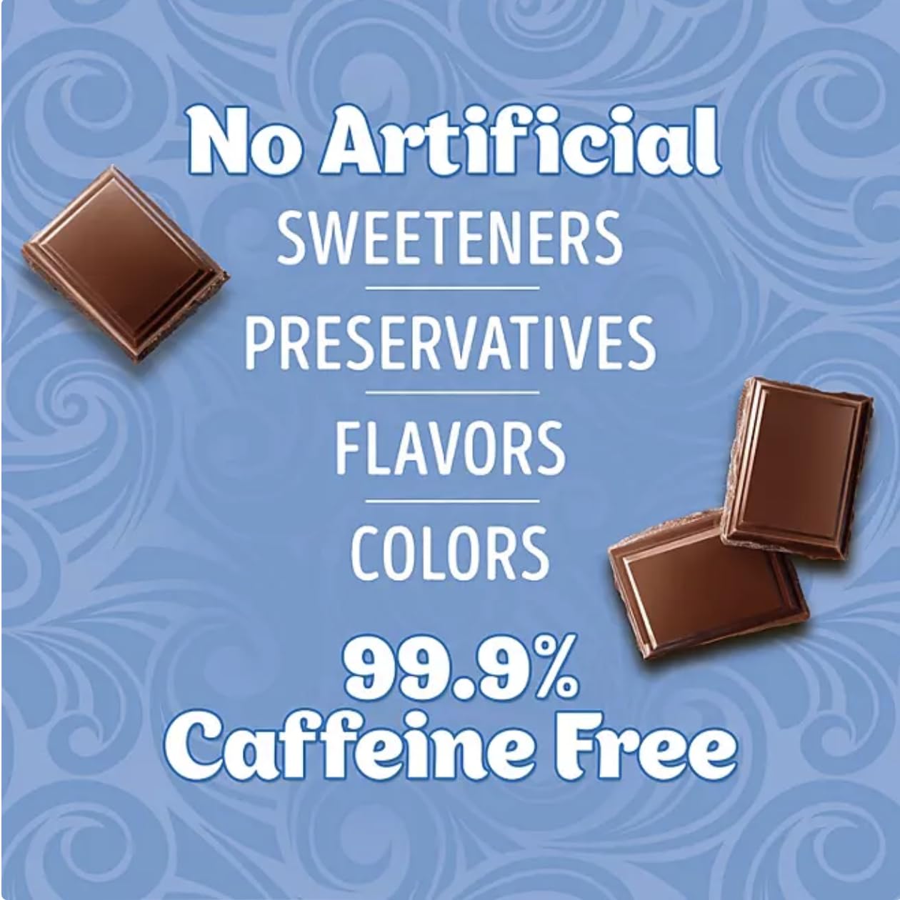 Gluten-free label on Swiss Miss cocoa mix by Oss Merchandise