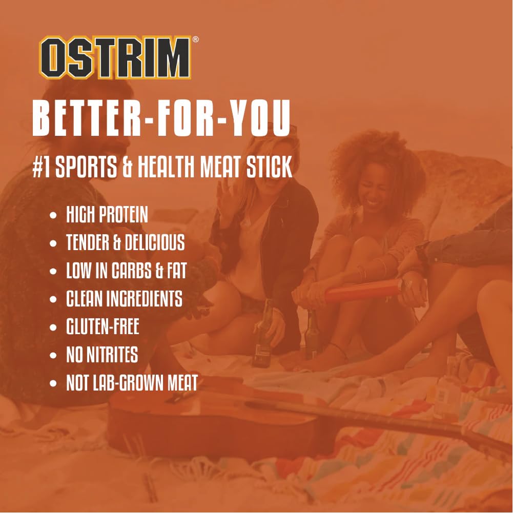 Ostrim Buffalo Wing nutrition facts, 14g protein per serving.