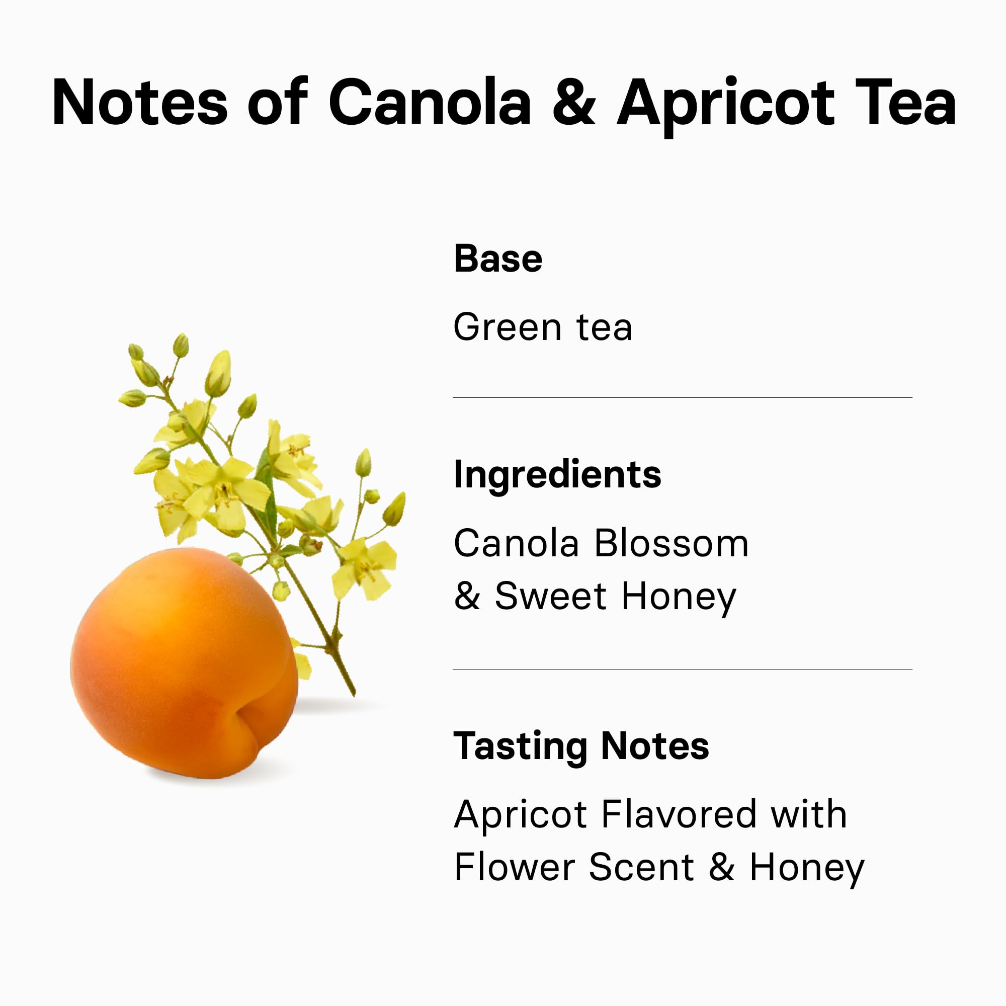 Osulloc Canola & Apricot tea brewed cup displaying warm amber hue and inviting aroma.