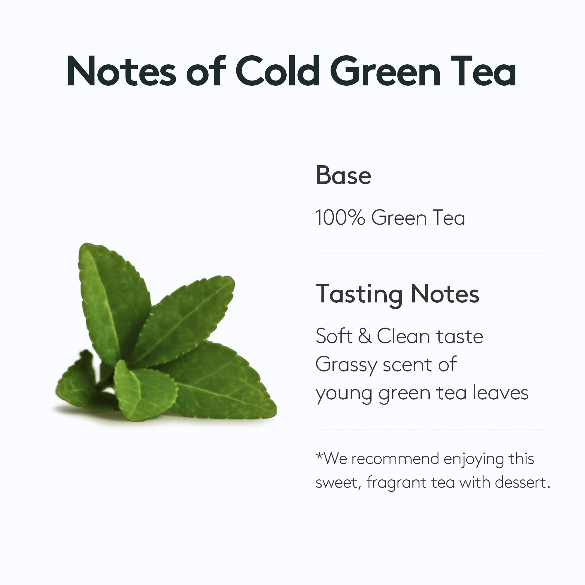 Brewing Osulloc Cold Green Tea in cold water yields a quick, refreshing iced beverage
