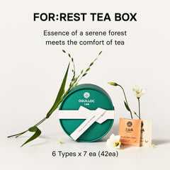 Osulloc For:rest Tea Box Jeju Island blends in elegant packaging