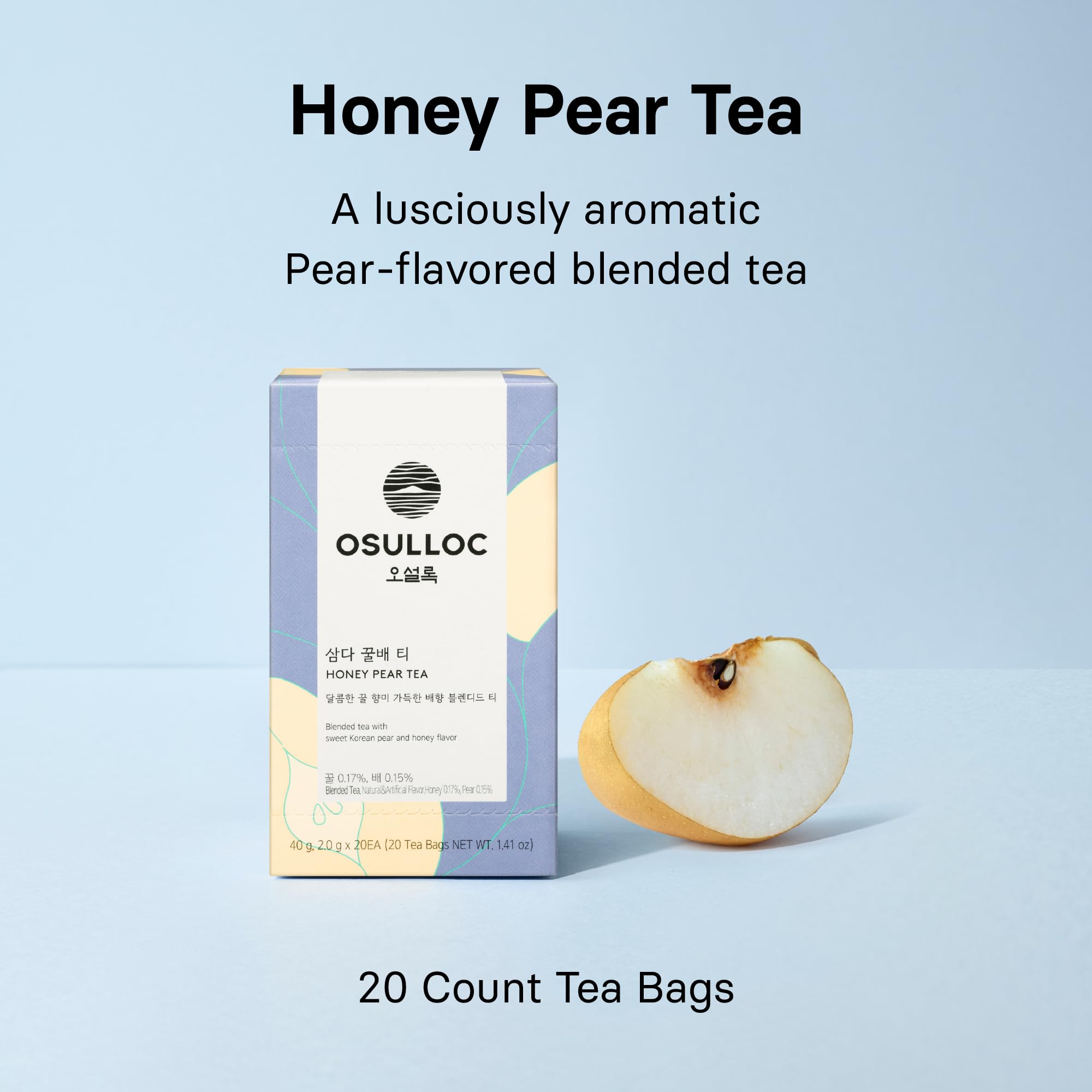 Brewing Osulloc Honey Pear Tea hot to release fragrant freshness.