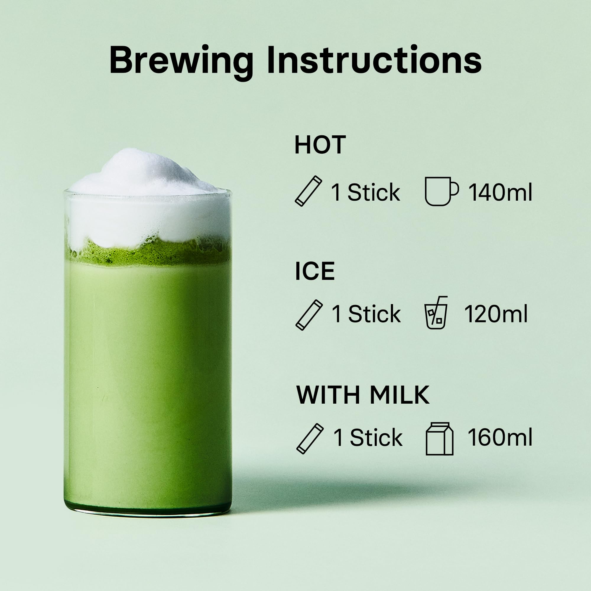Osulloc milk option blends well when mixed with water for creaminess.