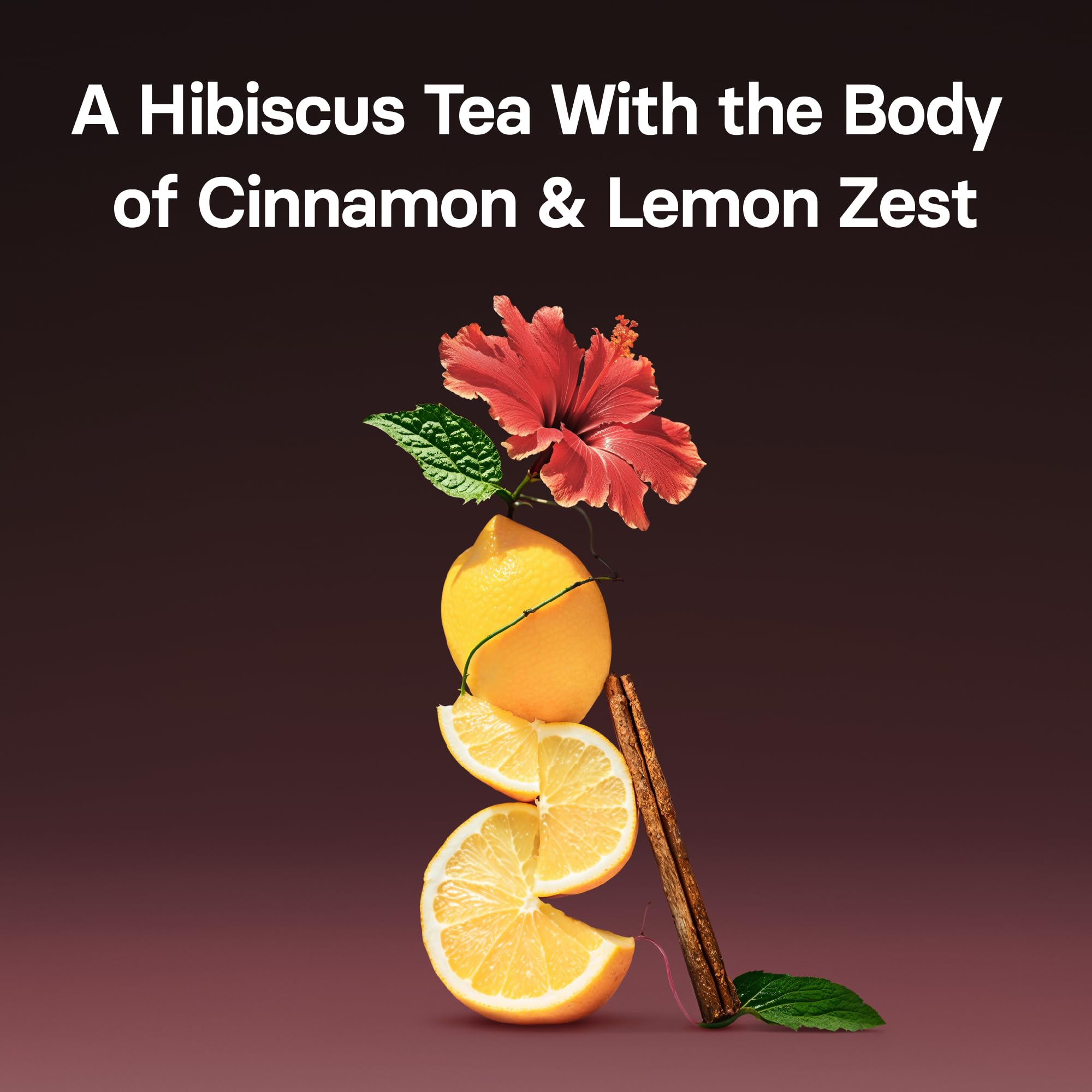 OSULLOC Sweet Hibiscus lemon zest and cinnamon stick add bright flavor.