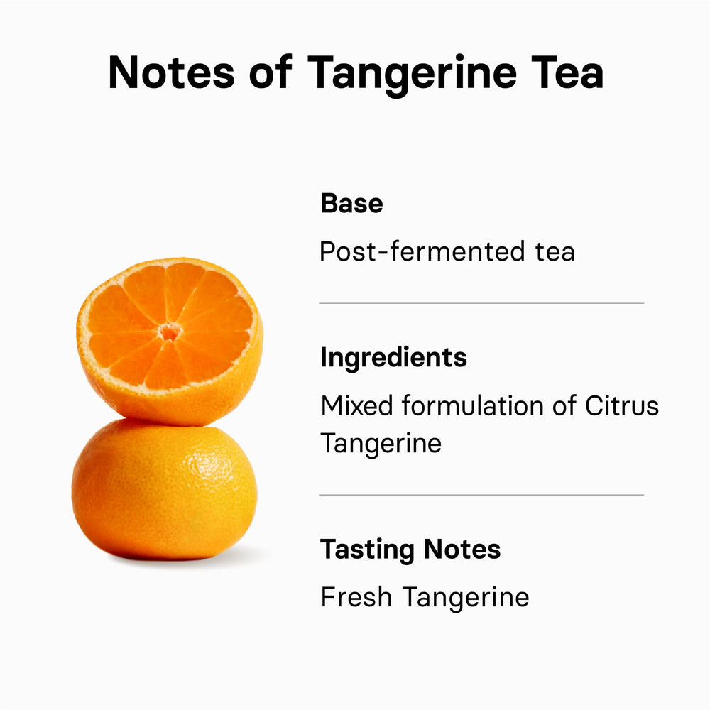 Close-up of Osulloc Tangerine Tea steeped to reveal rich color and aroma.
