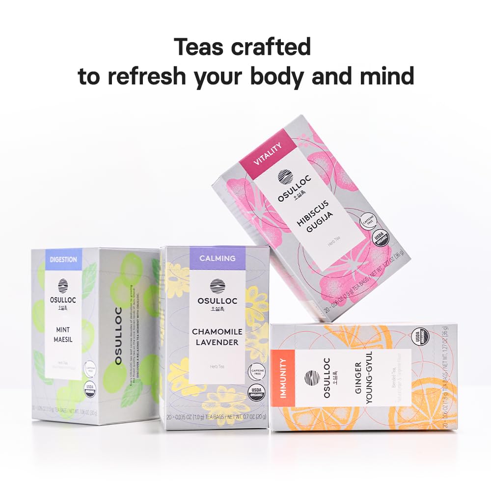 Osulloc packaging display suggesting gift-worthy wellness tea.