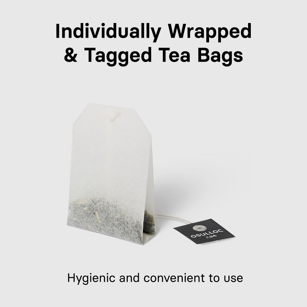 Osulloc Yuja Earl Grey teabags packaging suggests convenience and freshness.
