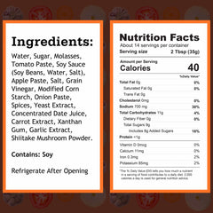 Close up of ingredients in Otafuku Okonomi sauce, highlighting a vegan recipe.