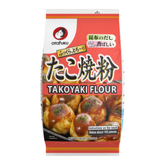 Otafuku Takoyaki Flour 1lb bag front view for authentic home takoyaki.