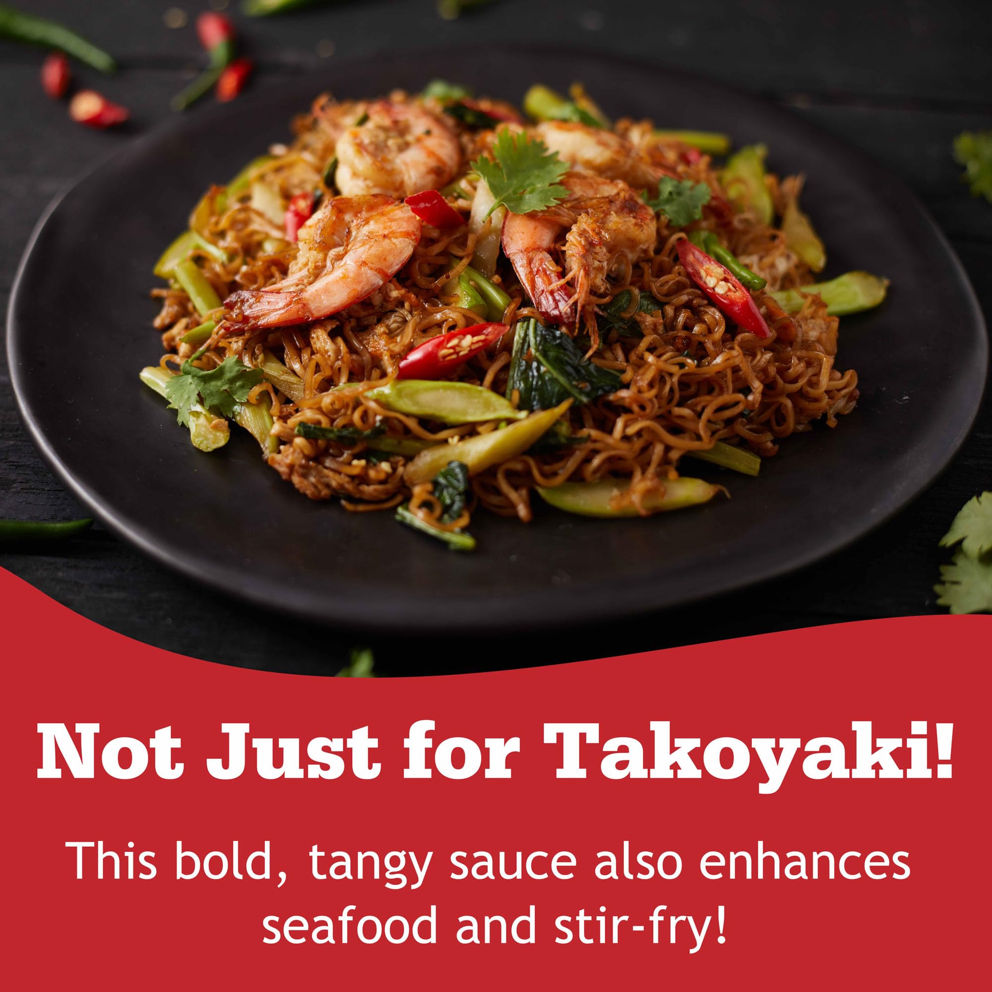 Otafuku Takoyaki Sauce restaurant-style sauce on table reflecting premium quality.