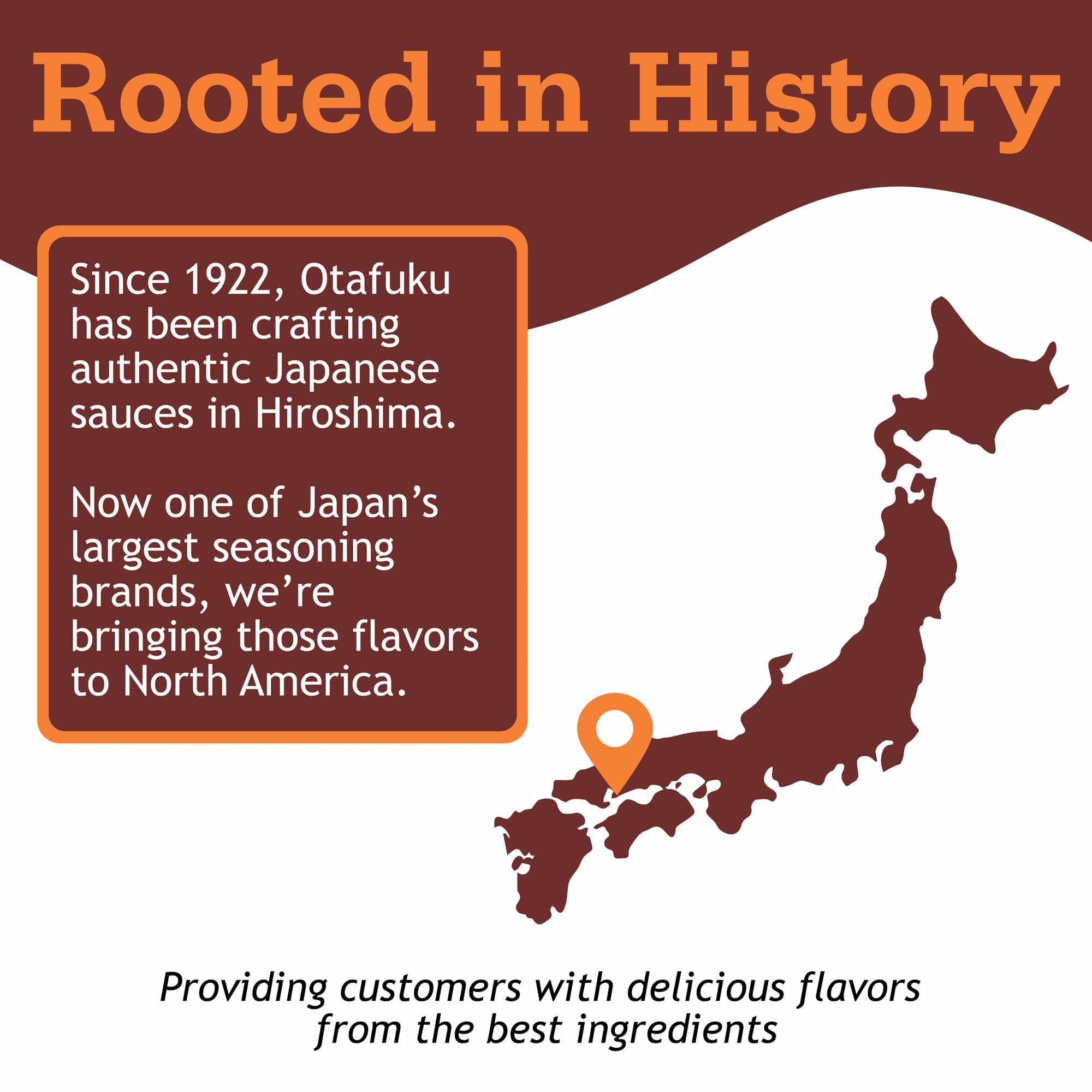 Otafuku Tonkatsu Sauce bottle on kitchen counter for easy use.