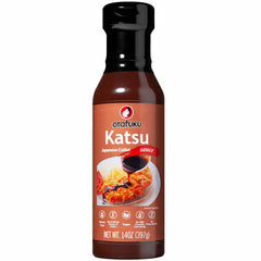 Otafuku Tonkatsu Sauce bottle on shelf for dipping and marinating.