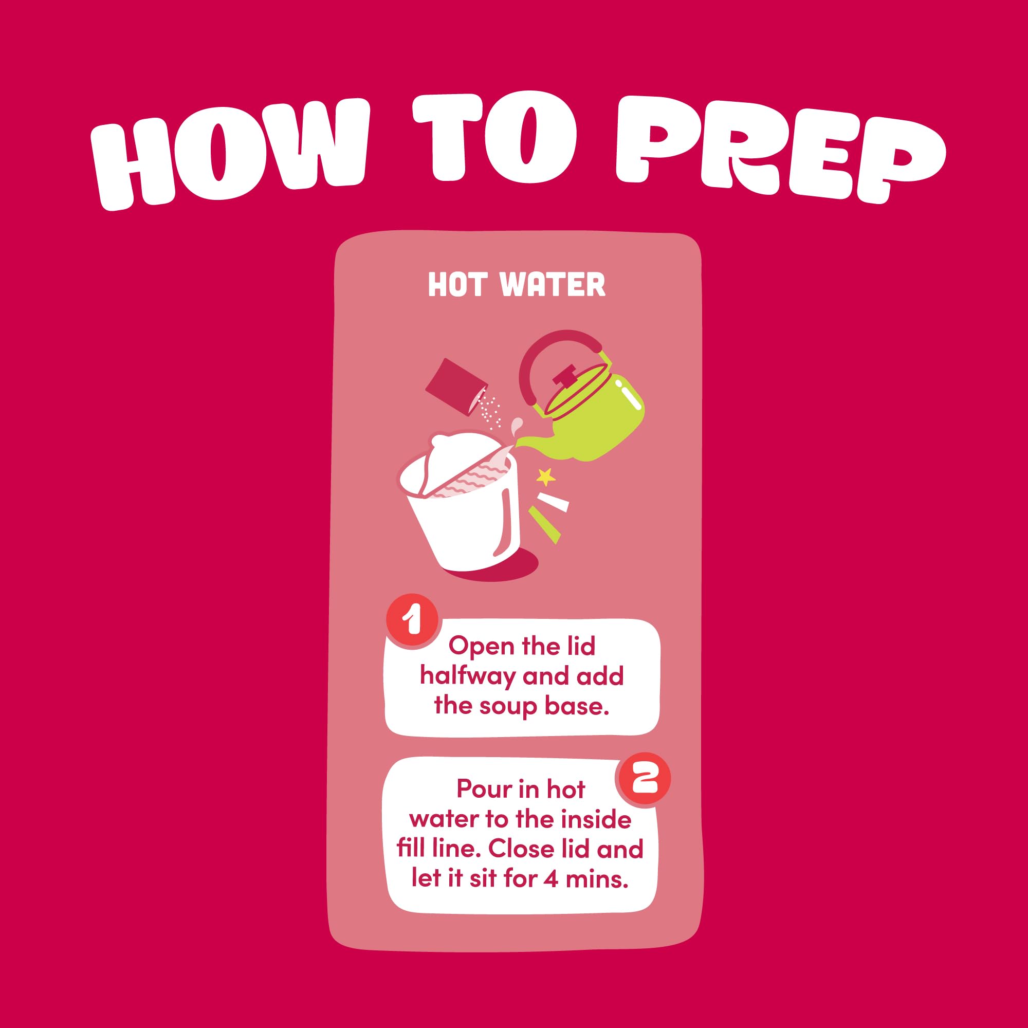 OTOKI ready-in-4-minutes cup for quick meals during work or study.
