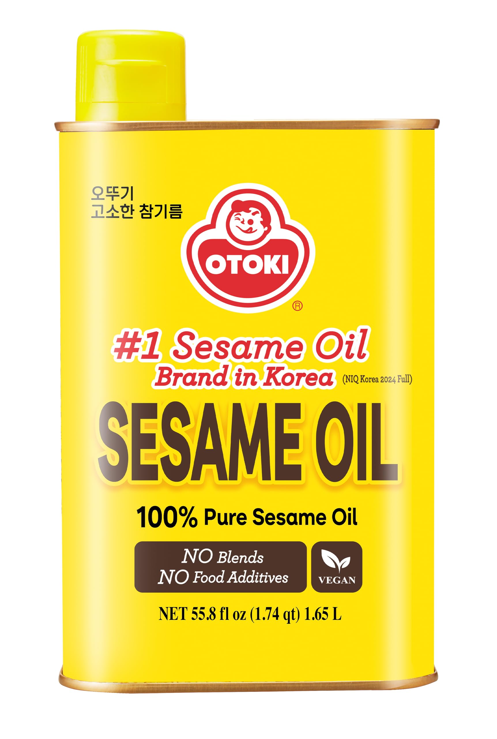 OTOKI roasted sesame oil bottle with deep nutty aroma, ideal for finishing bibimbap and stir-fries